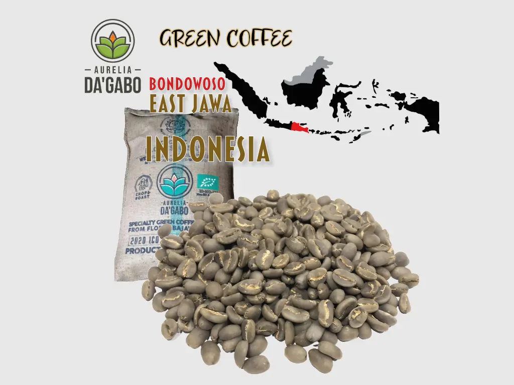 Green Coffee EAST-JAWA "IKI WAE" Da'Gabo, Grade 1 Arabica, Indonesia, Washed, 70kg