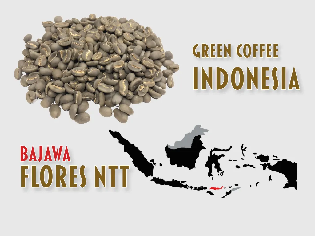 Green Coffee FLORES "NGOWAMAWO" Da'Gabo, Grade 1 Arabica, Bajawa Indonesia, Semi Washed, 70kg